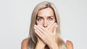 Signora anziana sotto shock