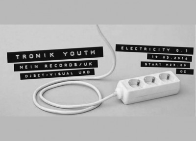 Electric Lorem per electriCity 01 presenta Tronik Youth/UK