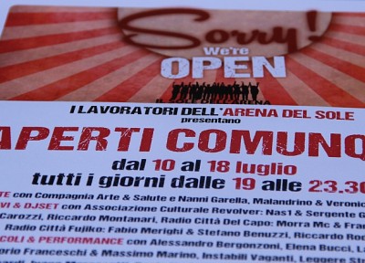 L’Arena del Sole resiste, e si apre alla città