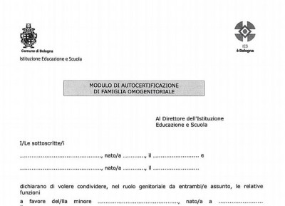 Autocertificazione per le famiglie omogenitoriali. “Bologna torna rivoluzionaria”
