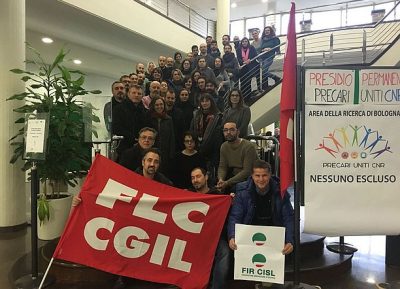 Precari al Cnr, anche Bologna si mobilità: dichiarata l’assemblea permanente