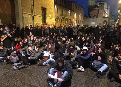 Unibo. Prima la carica, poi il sit-in degli studenti “contro tutte le violenze”
