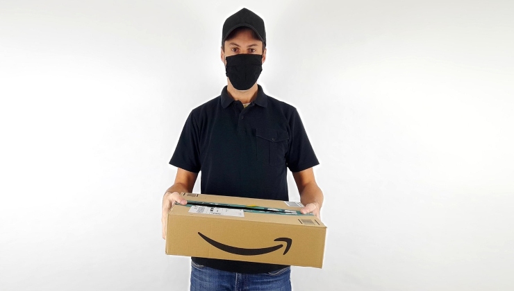 Un delivery mascherato