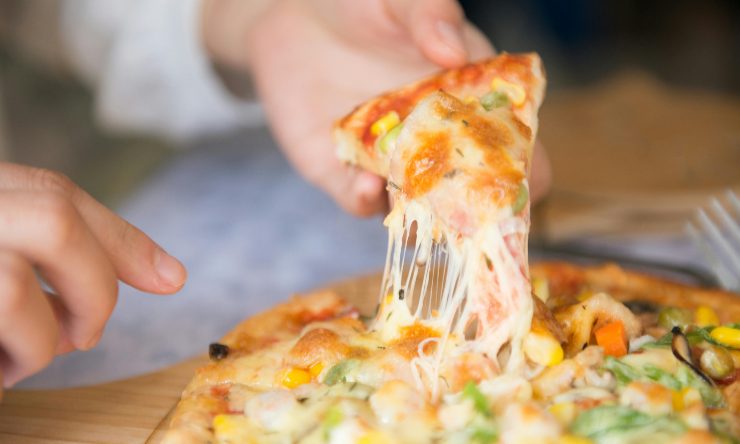 Pizza pronta da mangiare