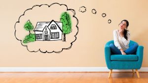 Ragazza sogna una casa sua